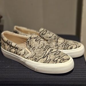 Keds Snake Panttern Beige Slip-On Sneakers